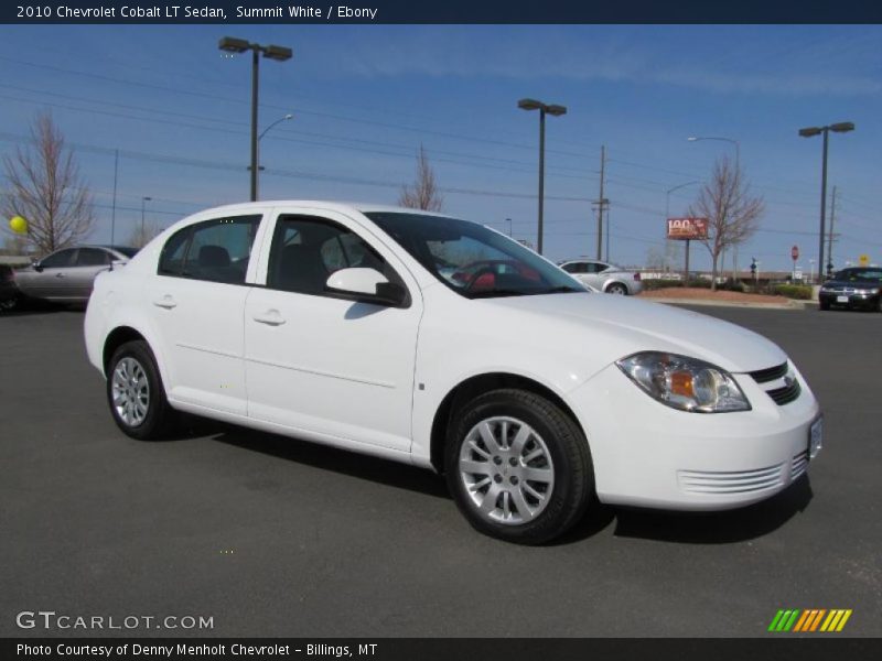 Summit White / Ebony 2010 Chevrolet Cobalt LT Sedan