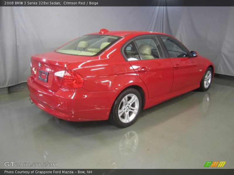 Crimson Red / Beige 2008 BMW 3 Series 328xi Sedan