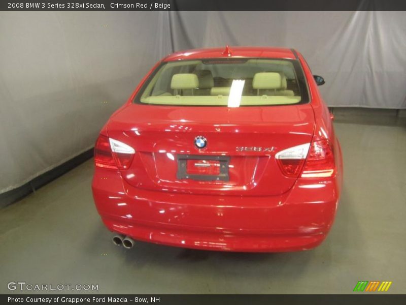Crimson Red / Beige 2008 BMW 3 Series 328xi Sedan