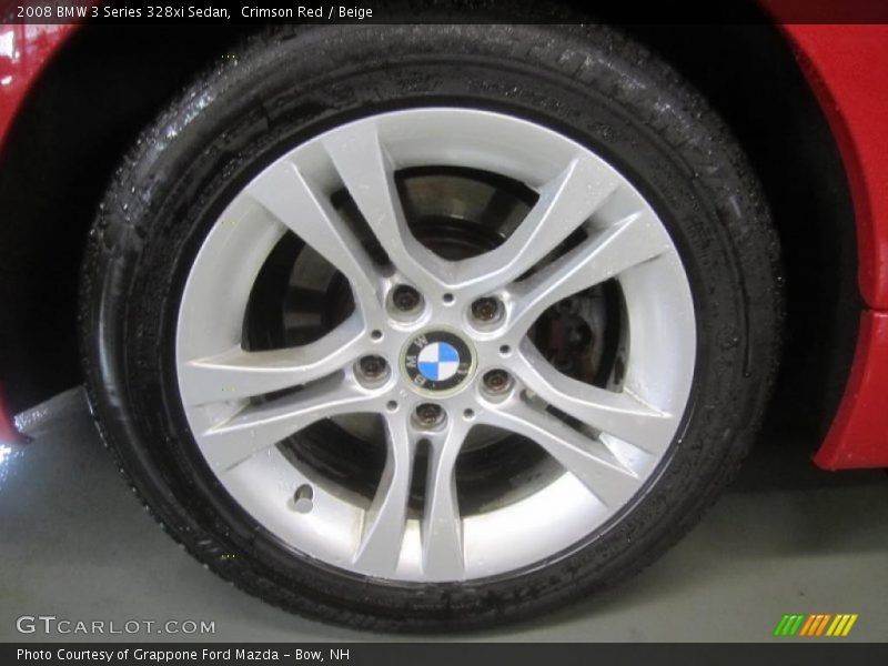 Crimson Red / Beige 2008 BMW 3 Series 328xi Sedan