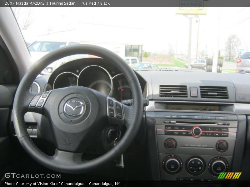 True Red / Black 2007 Mazda MAZDA3 s Touring Sedan