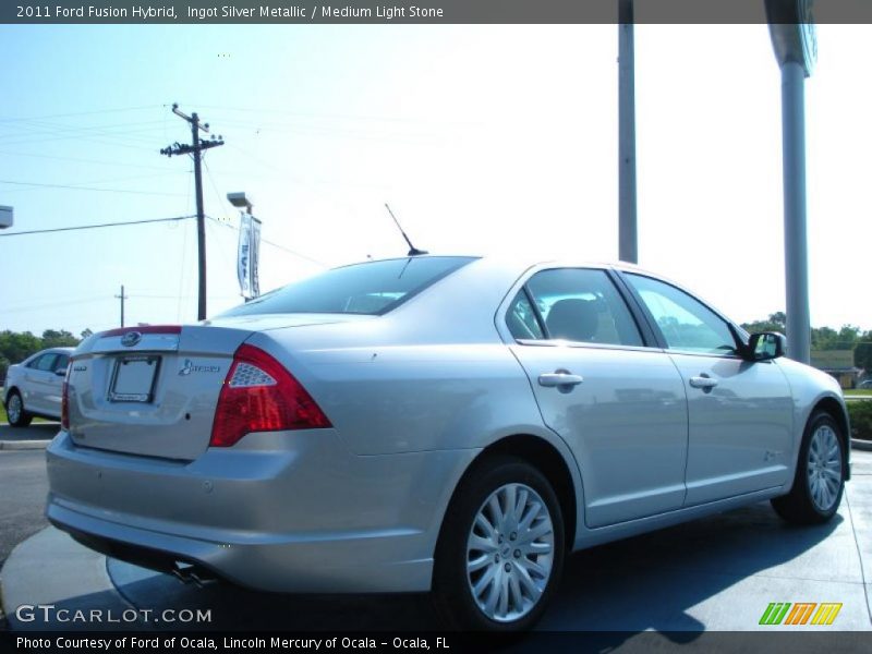 Ingot Silver Metallic / Medium Light Stone 2011 Ford Fusion Hybrid