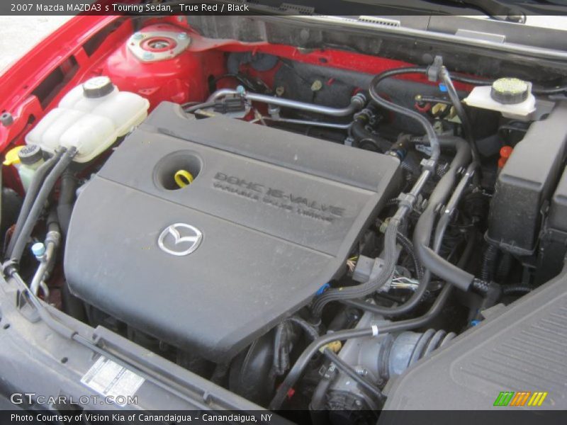 True Red / Black 2007 Mazda MAZDA3 s Touring Sedan