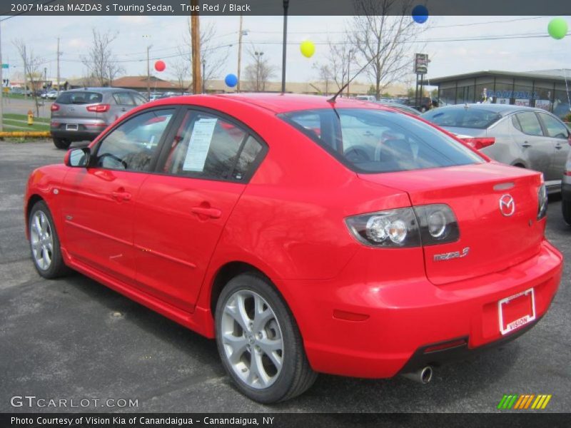 True Red / Black 2007 Mazda MAZDA3 s Touring Sedan