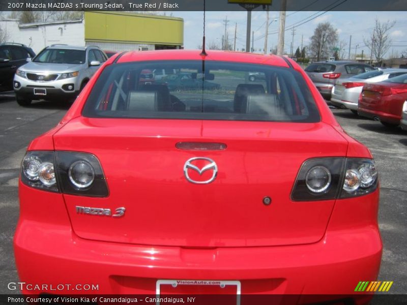 True Red / Black 2007 Mazda MAZDA3 s Touring Sedan