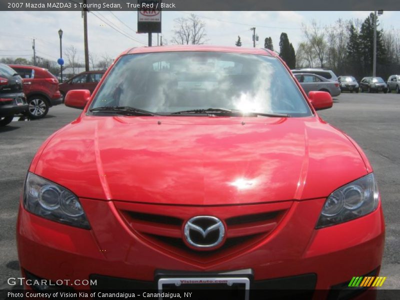 True Red / Black 2007 Mazda MAZDA3 s Touring Sedan