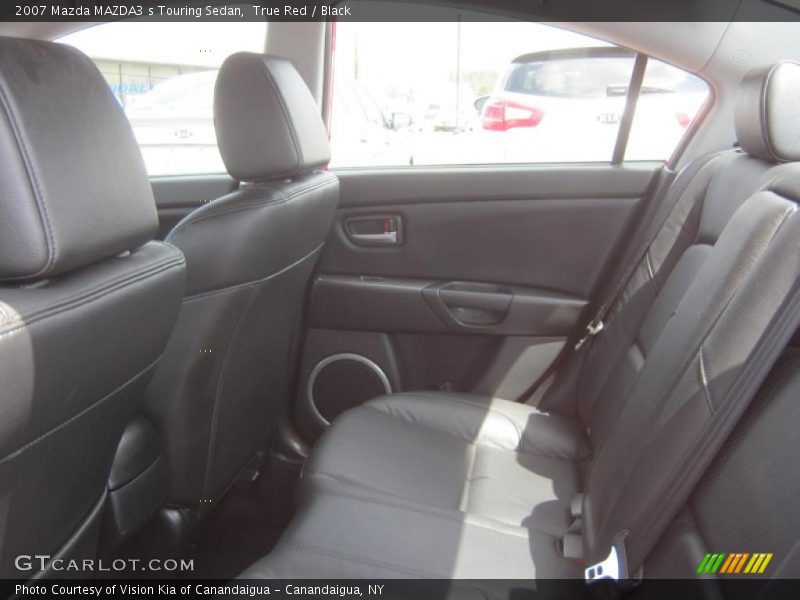 True Red / Black 2007 Mazda MAZDA3 s Touring Sedan