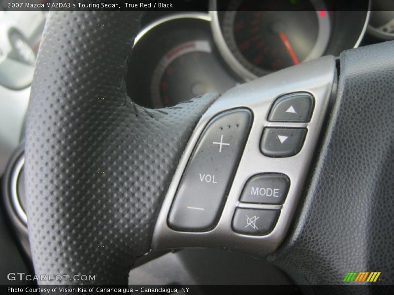 True Red / Black 2007 Mazda MAZDA3 s Touring Sedan