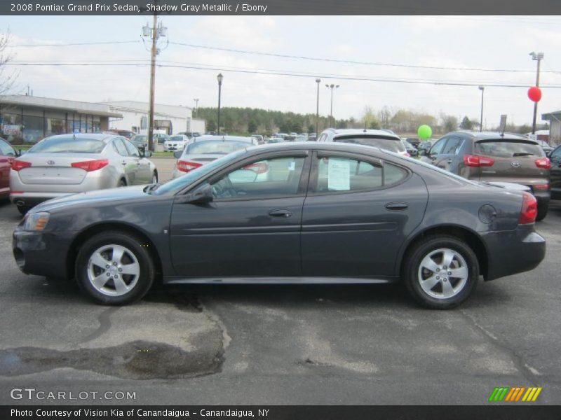 Shadow Gray Metallic / Ebony 2008 Pontiac Grand Prix Sedan