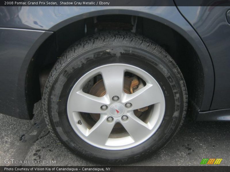 Shadow Gray Metallic / Ebony 2008 Pontiac Grand Prix Sedan