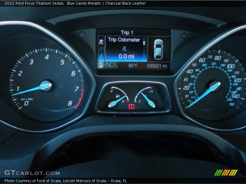  2012 Focus Titanium Sedan Titanium Sedan Gauges