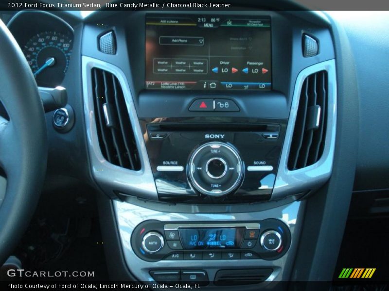Controls of 2012 Focus Titanium Sedan