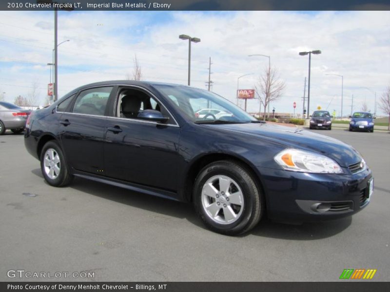 Imperial Blue Metallic / Ebony 2010 Chevrolet Impala LT