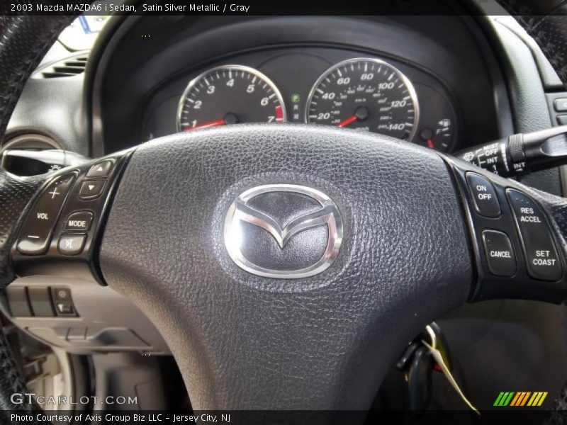 Satin Silver Metallic / Gray 2003 Mazda MAZDA6 i Sedan