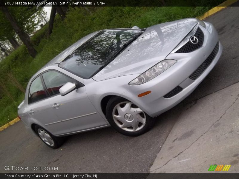 Satin Silver Metallic / Gray 2003 Mazda MAZDA6 i Sedan