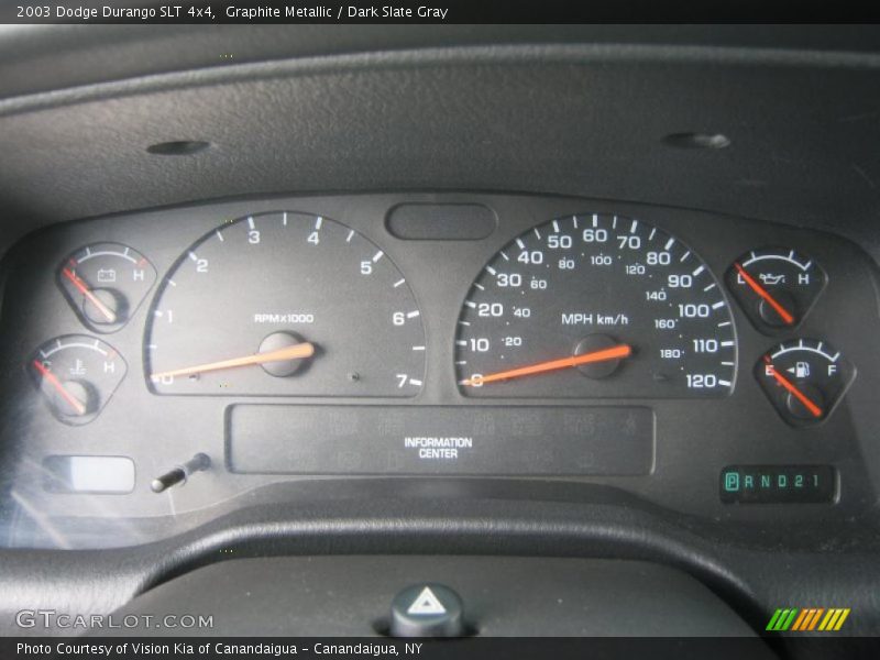 Graphite Metallic / Dark Slate Gray 2003 Dodge Durango SLT 4x4