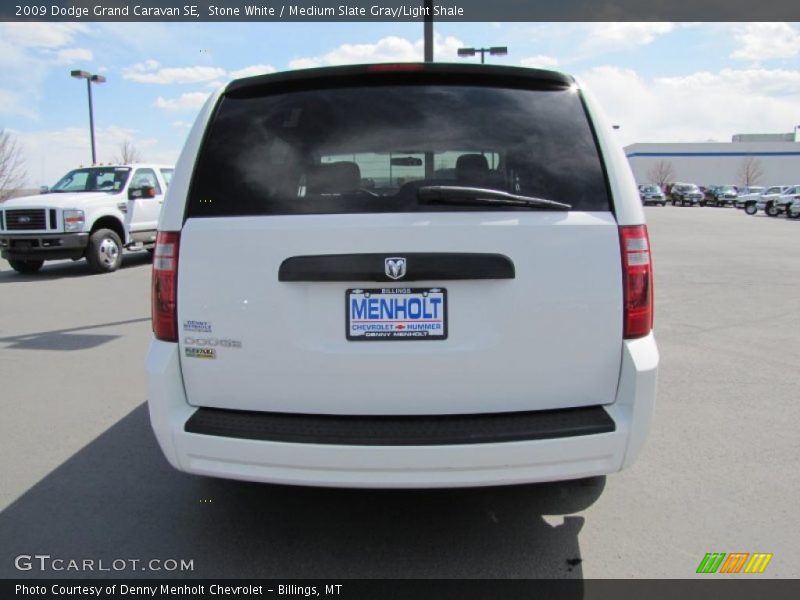 Stone White / Medium Slate Gray/Light Shale 2009 Dodge Grand Caravan SE