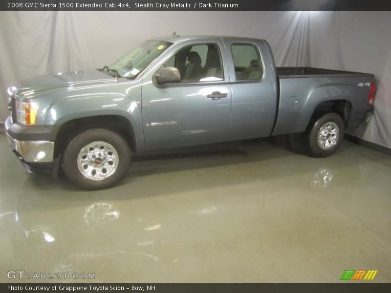 Stealth Gray Metallic / Dark Titanium 2008 GMC Sierra 1500 Extended Cab 4x4
