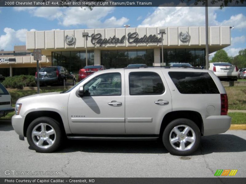 Silver Birch Metallic / Light Titanium/Dark Titanium 2008 Chevrolet Tahoe LT 4x4