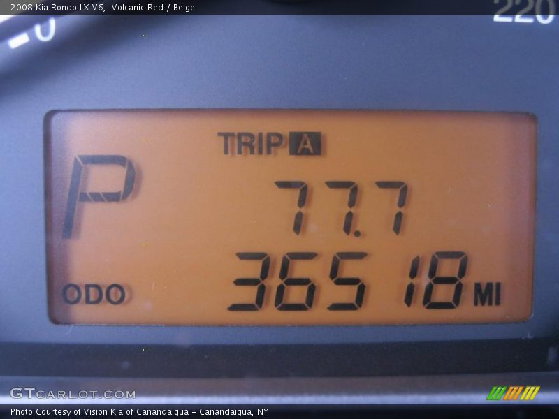 Volcanic Red / Beige 2008 Kia Rondo LX V6