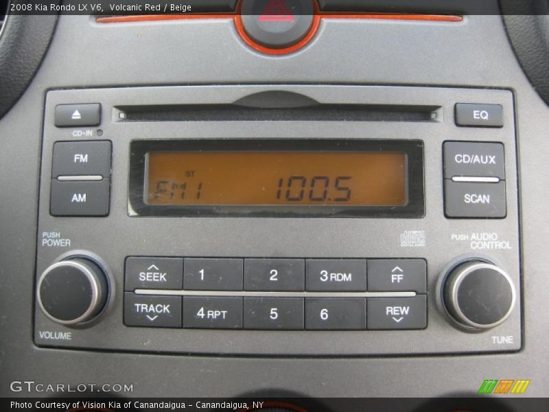 Volcanic Red / Beige 2008 Kia Rondo LX V6
