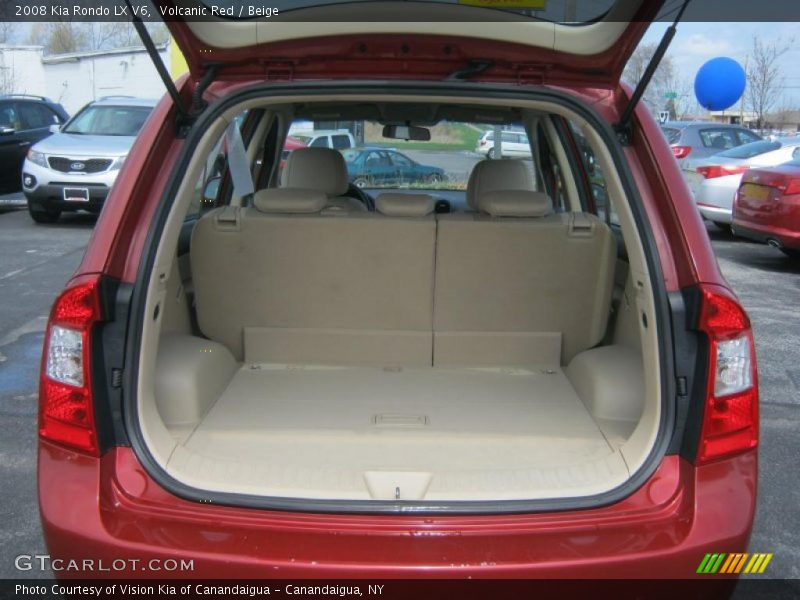 Volcanic Red / Beige 2008 Kia Rondo LX V6
