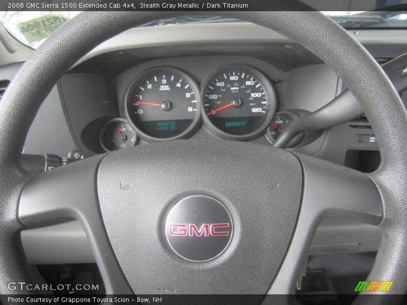 Stealth Gray Metallic / Dark Titanium 2008 GMC Sierra 1500 Extended Cab 4x4
