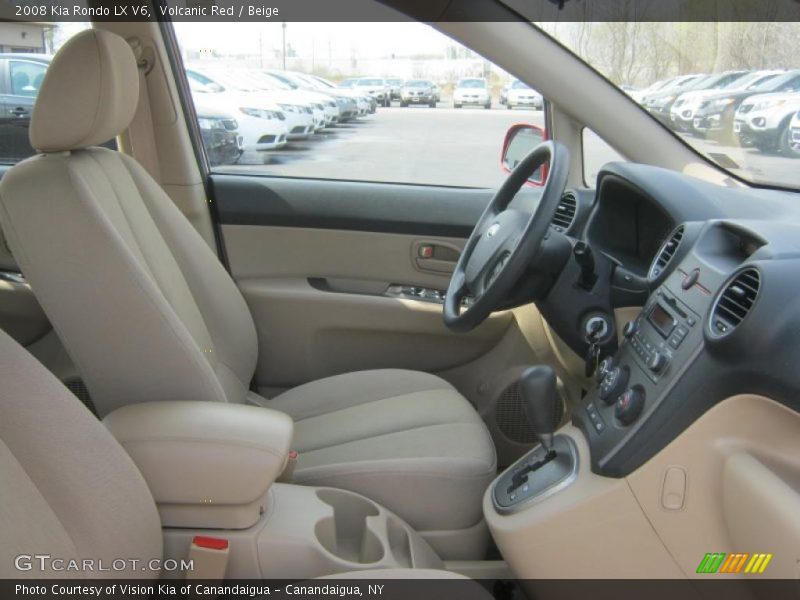 Volcanic Red / Beige 2008 Kia Rondo LX V6