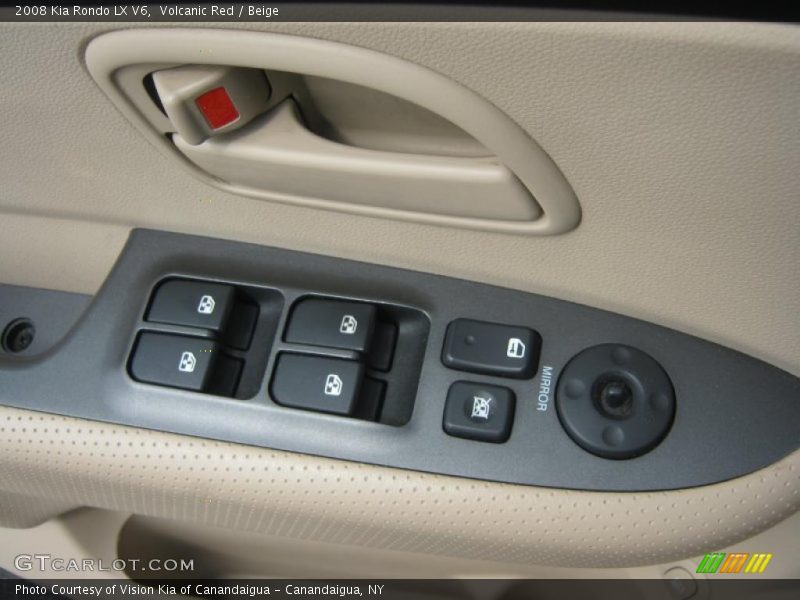 Volcanic Red / Beige 2008 Kia Rondo LX V6