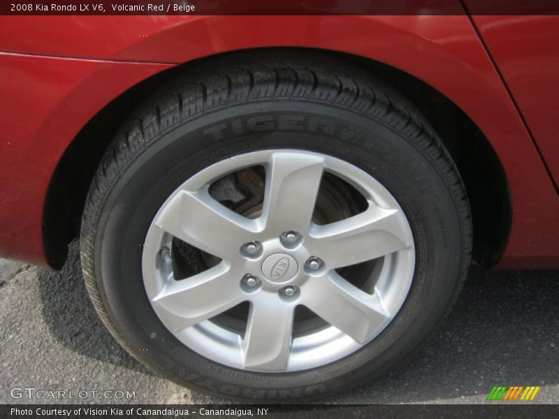 Volcanic Red / Beige 2008 Kia Rondo LX V6