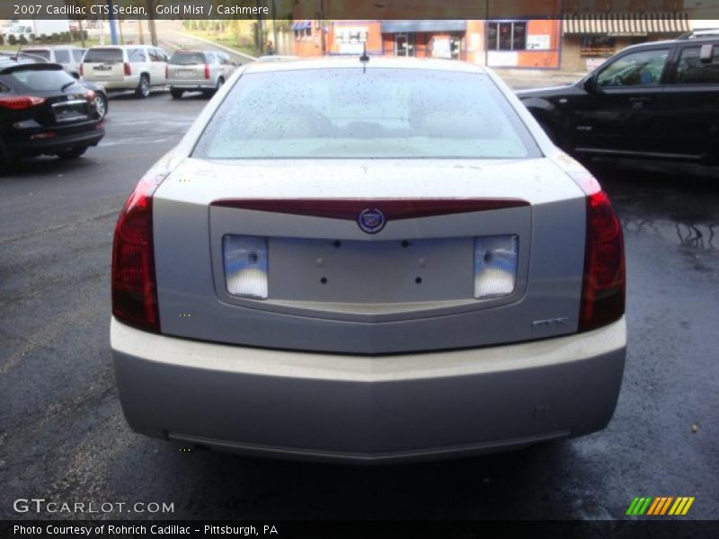 Gold Mist / Cashmere 2007 Cadillac CTS Sedan