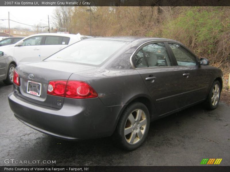Midnight Gray Metallic / Gray 2007 Kia Optima LX