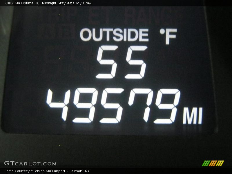 Midnight Gray Metallic / Gray 2007 Kia Optima LX