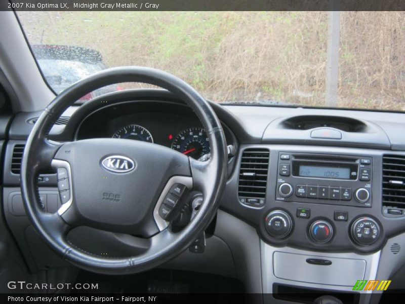 Midnight Gray Metallic / Gray 2007 Kia Optima LX