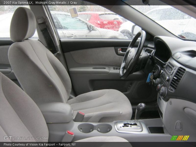 Midnight Gray Metallic / Gray 2007 Kia Optima LX