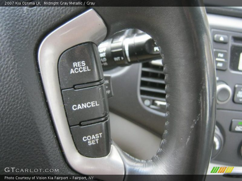 Midnight Gray Metallic / Gray 2007 Kia Optima LX