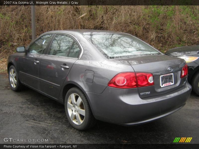 Midnight Gray Metallic / Gray 2007 Kia Optima LX