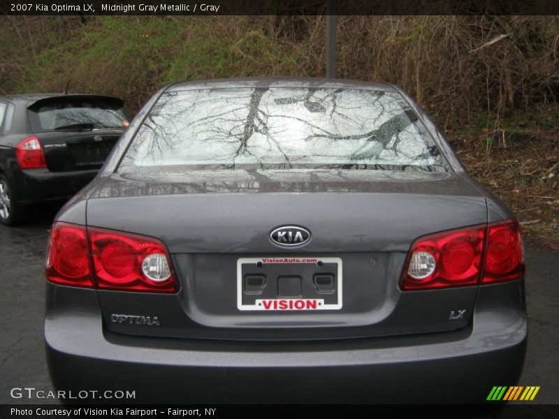 Midnight Gray Metallic / Gray 2007 Kia Optima LX