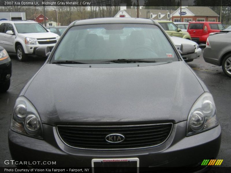 Midnight Gray Metallic / Gray 2007 Kia Optima LX