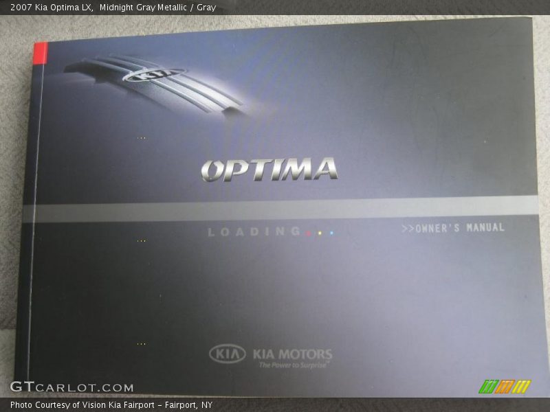 Midnight Gray Metallic / Gray 2007 Kia Optima LX