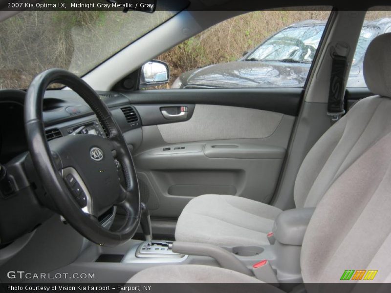 Midnight Gray Metallic / Gray 2007 Kia Optima LX