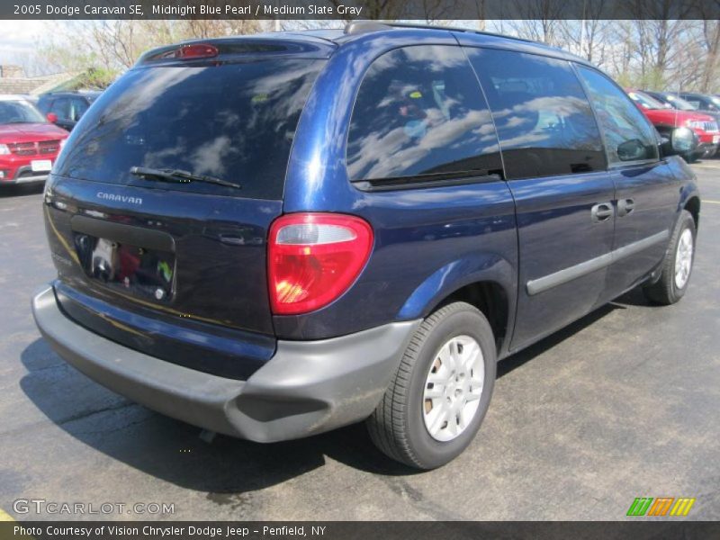 Midnight Blue Pearl / Medium Slate Gray 2005 Dodge Caravan SE