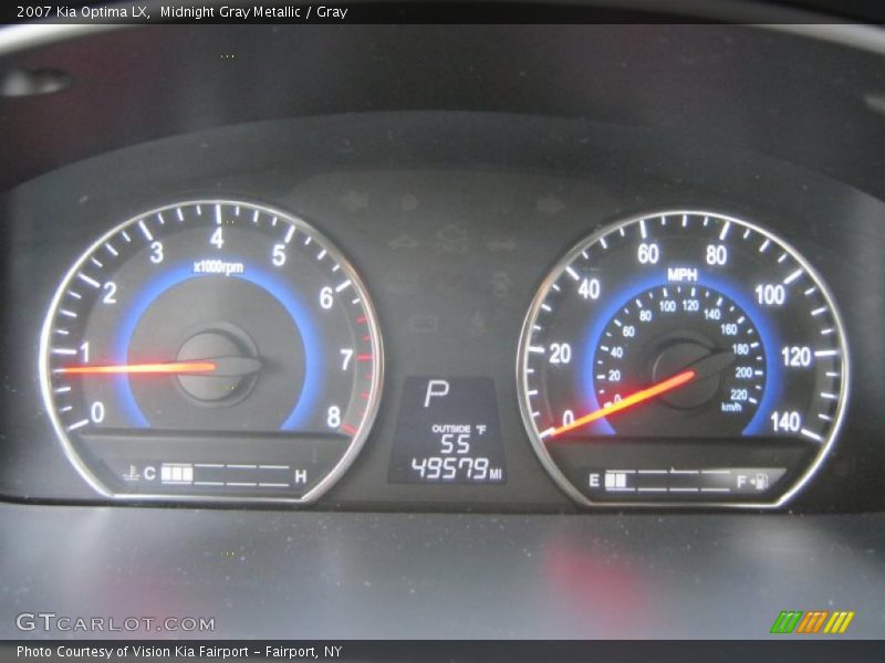 Midnight Gray Metallic / Gray 2007 Kia Optima LX