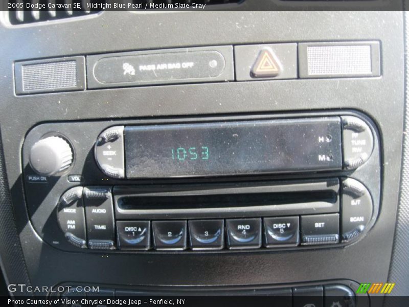 Midnight Blue Pearl / Medium Slate Gray 2005 Dodge Caravan SE