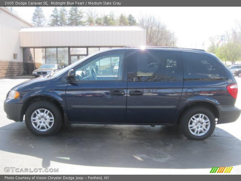 Midnight Blue Pearl / Medium Slate Gray 2005 Dodge Caravan SE