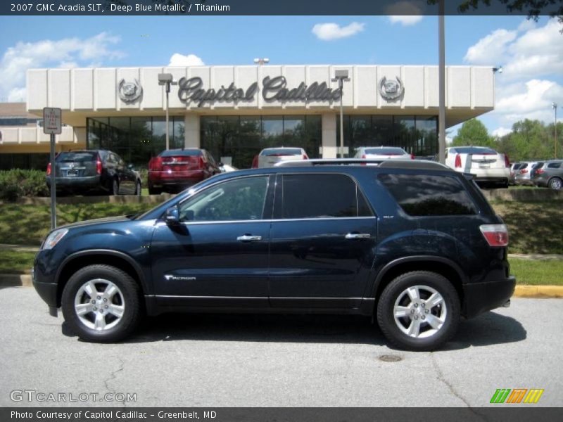Deep Blue Metallic / Titanium 2007 GMC Acadia SLT