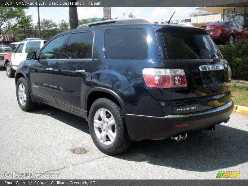 Deep Blue Metallic / Titanium 2007 GMC Acadia SLT