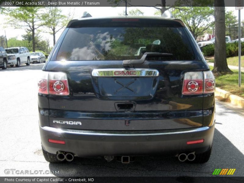 Deep Blue Metallic / Titanium 2007 GMC Acadia SLT