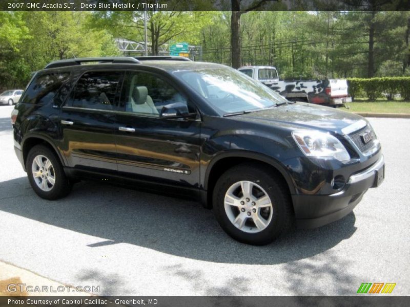 Deep Blue Metallic / Titanium 2007 GMC Acadia SLT