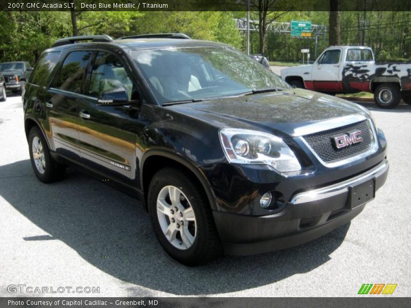 Deep Blue Metallic / Titanium 2007 GMC Acadia SLT